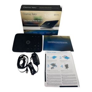 OOMA Telo Home Phone VOIP Home Phone Service Black 110-0102-203- CIB